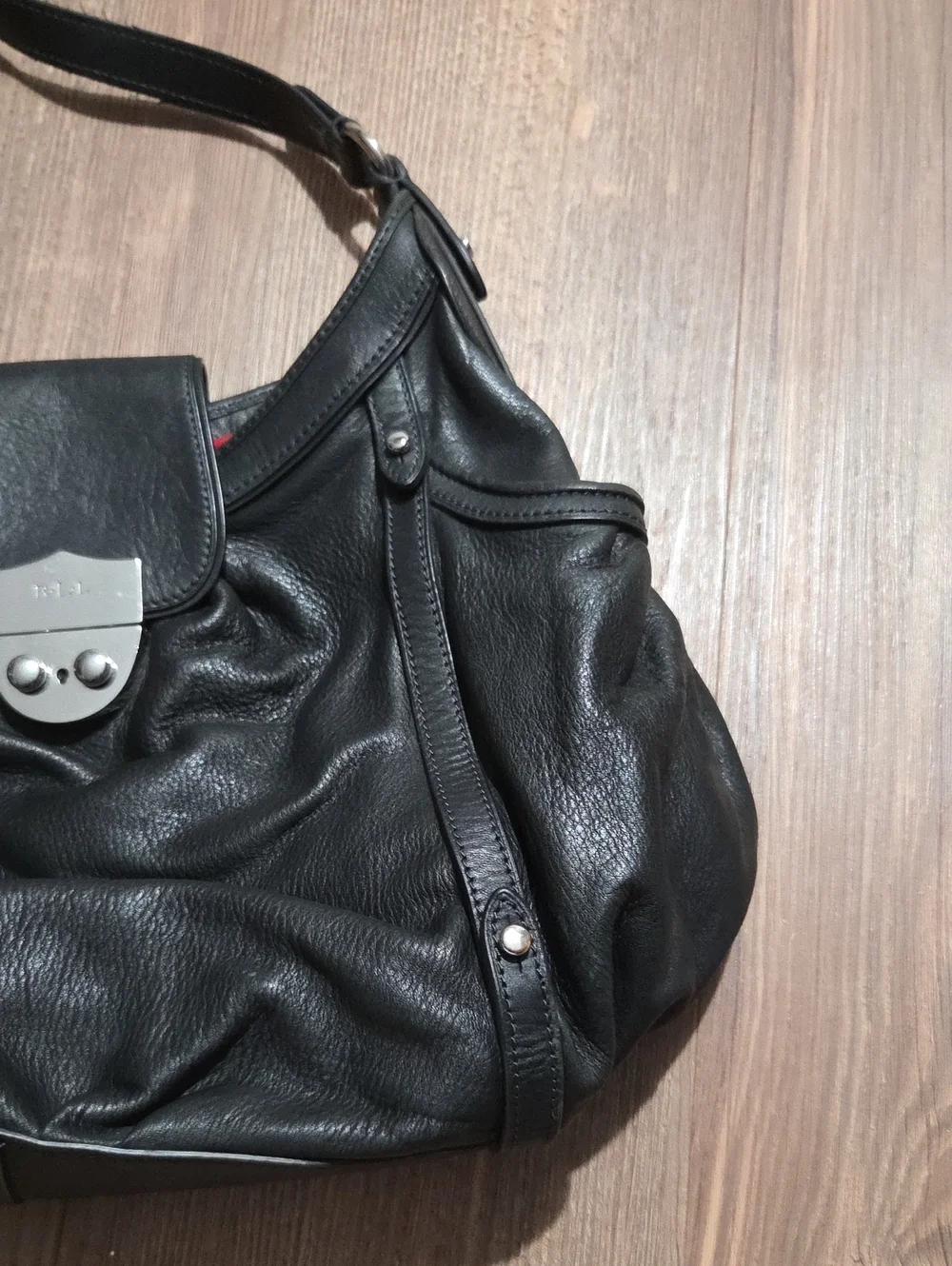 Y2K Lauren Ralph Lauren Leather Shoulder Bag
